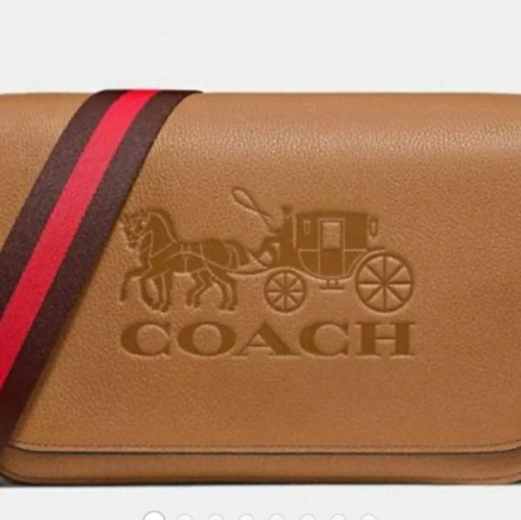 Coach Jes Messenger Handbag in Saddle Tan - Picture 2 of 6